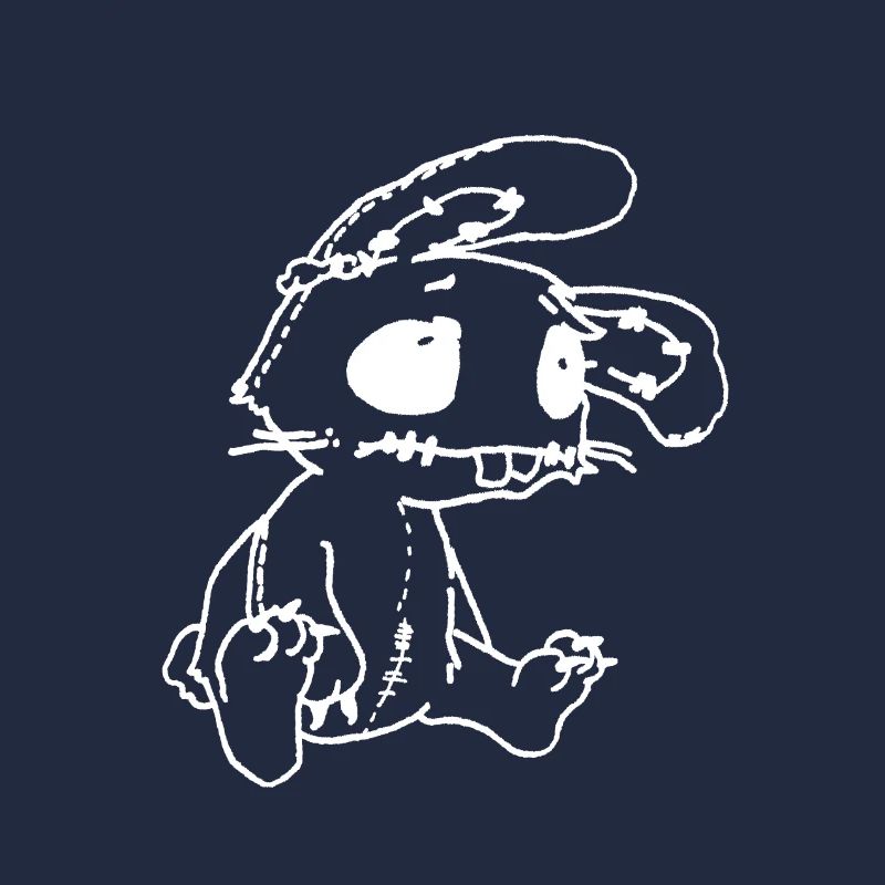 Sad Rabbit - funny emo bunny