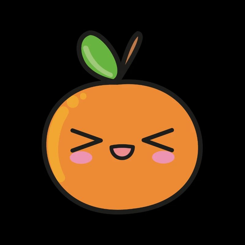 Fruits Orange Mignon Kawaii