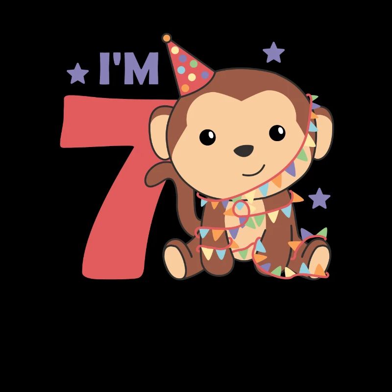 Monkey for seventh birthday for children 7 years old