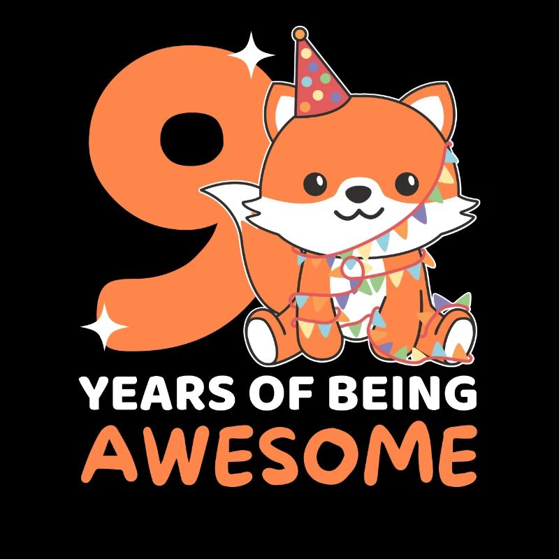 Fox for his 9th birthday Children nine years old