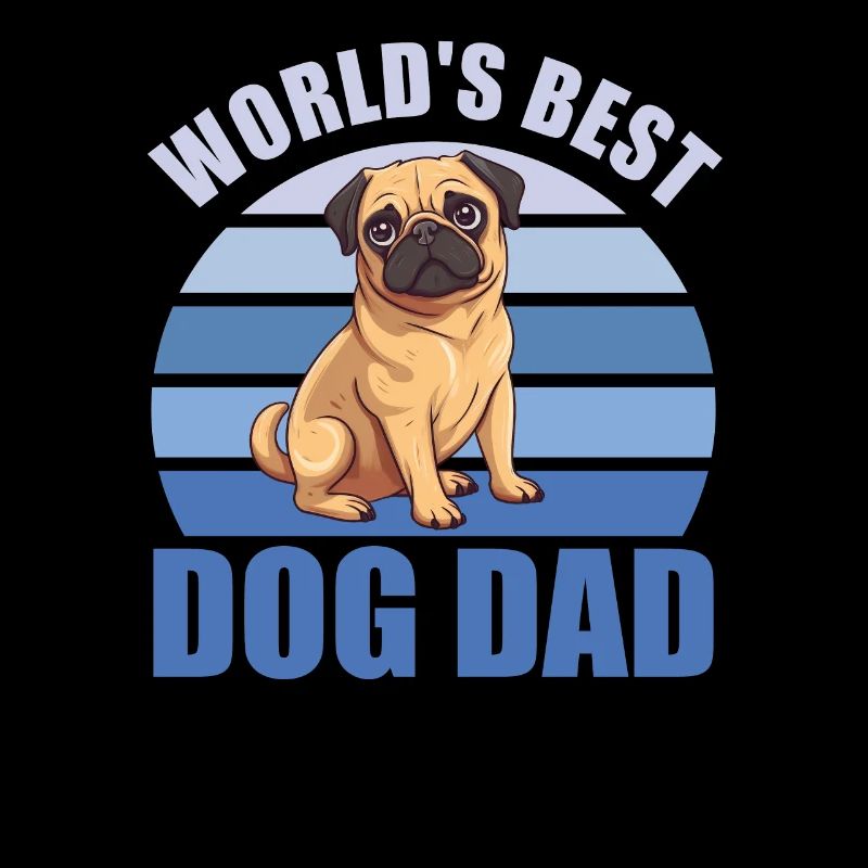 Weltbester Hunde Papa süßer Mops