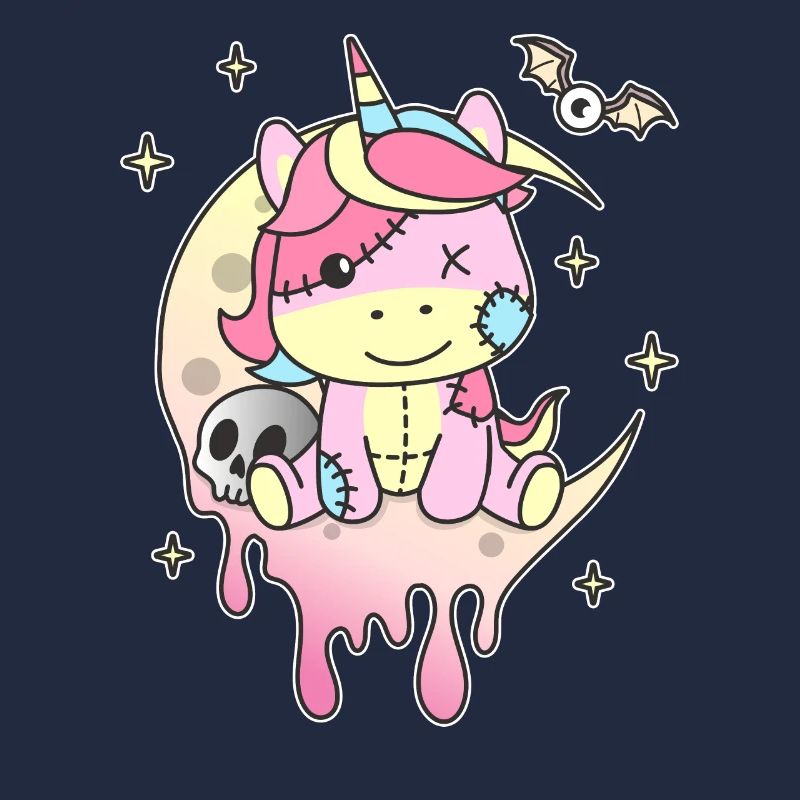 Kawaii Gothic Einhorn Pastellfarben Gothic Goth