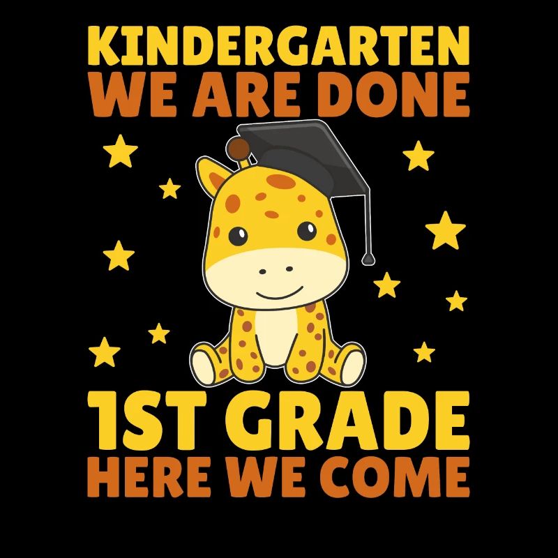 Kids Kindergarten graduate Giraffe 1st grade