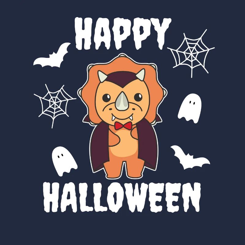 Triceratops Joyeux Halloween Mignon Costume de Vampire