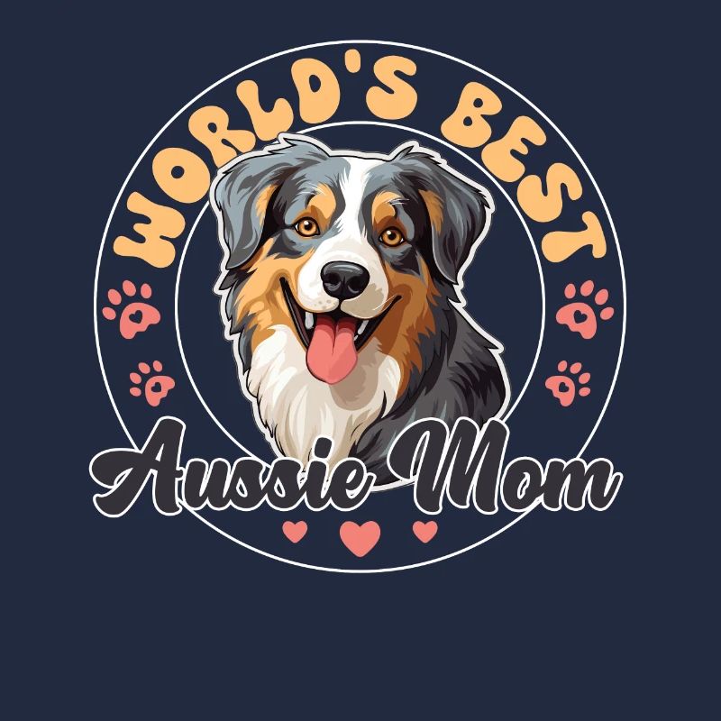 Australian Shepherd Blue Merle Groovy Aussie Mom