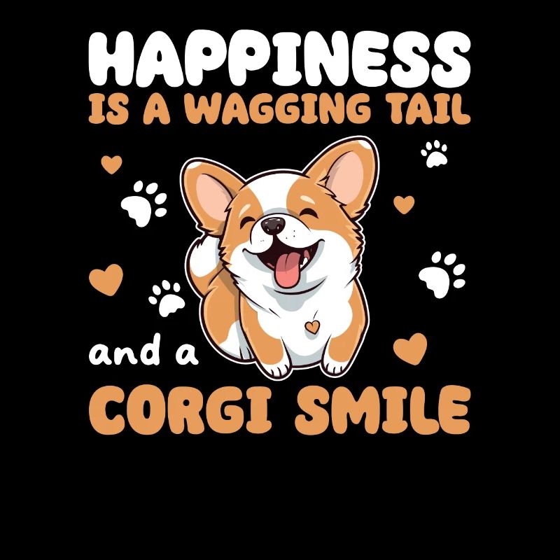 Happiness Is A Wagging Tail And An Corgi Smile