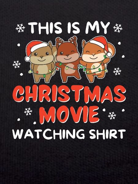 Squirrel Christmas Movie Watching