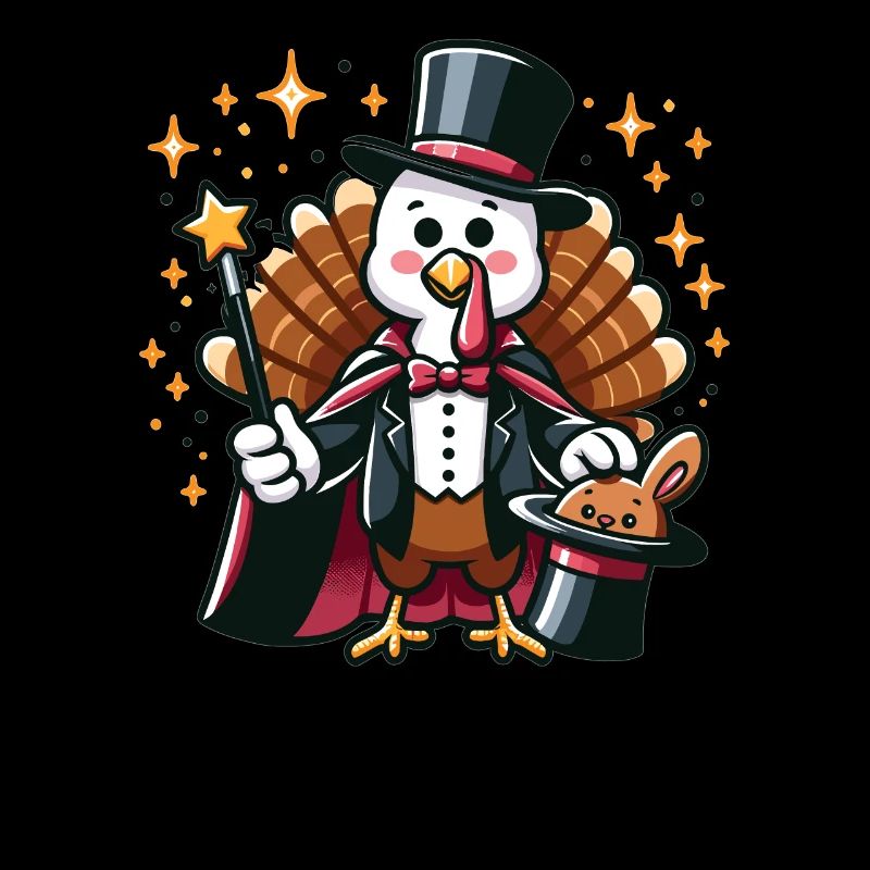 Thanksgiving Magician Magic Trick Turkey