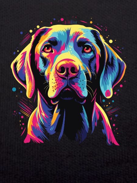 Wasserfarben Farbenfroher Pointer