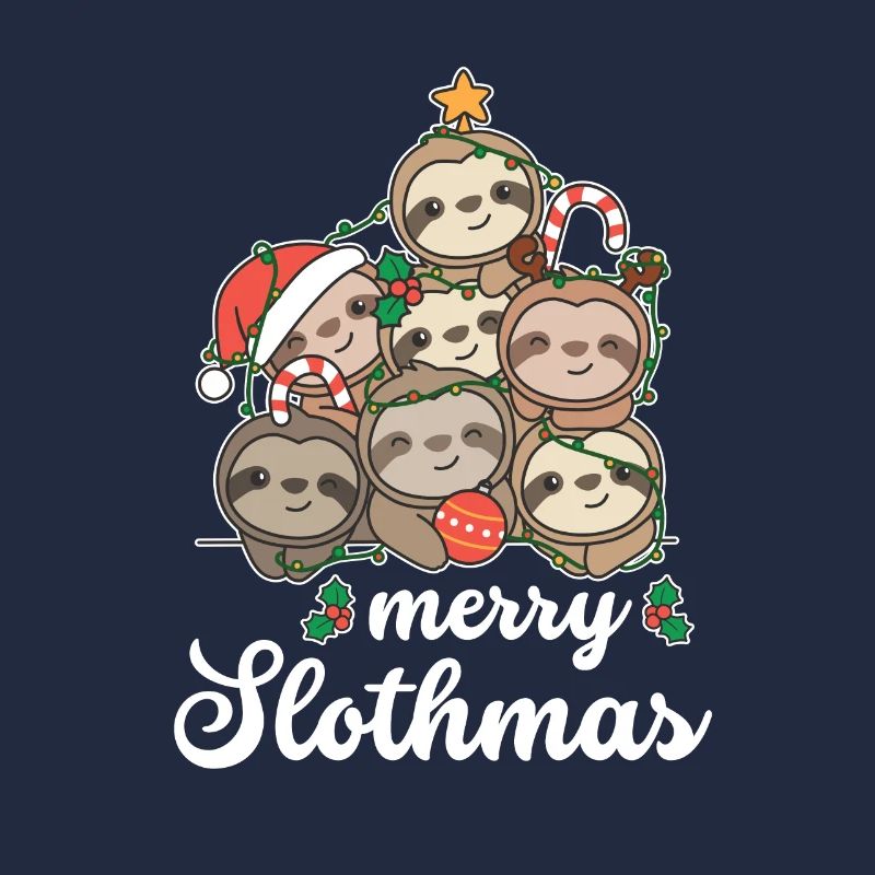 Merry Slothma's Pun Sloth Christmas