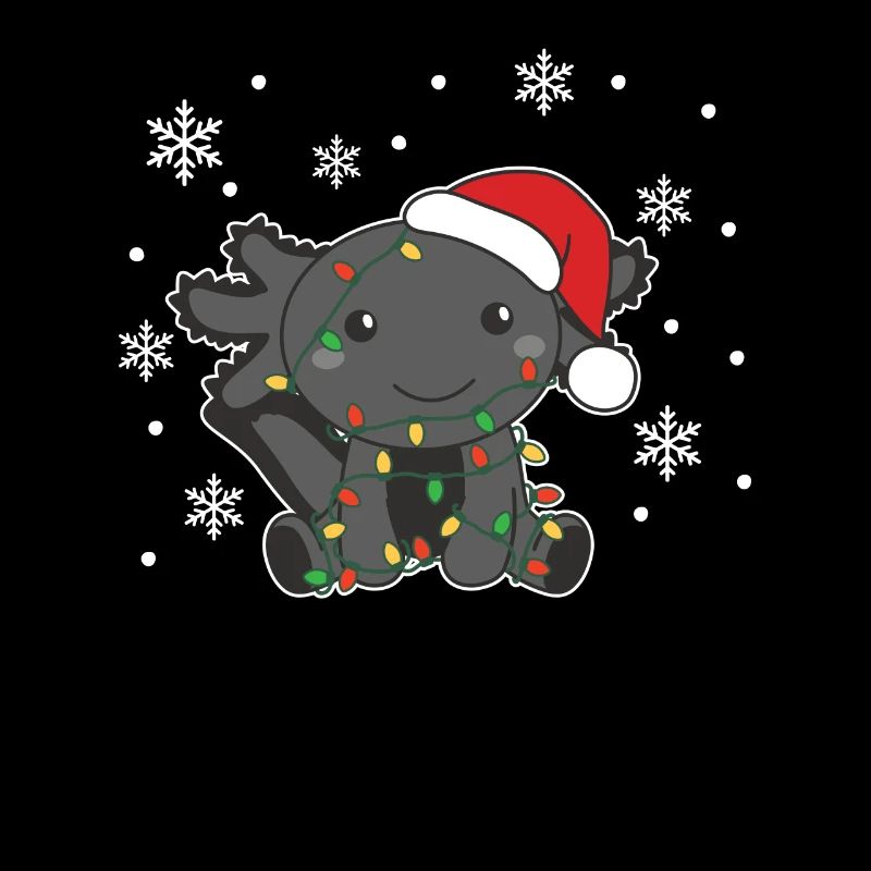 Axolotl Christmas Winter Animals Axolotls