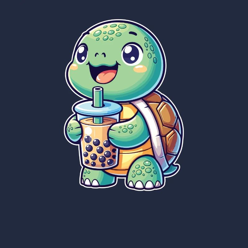 Kawaii Turtles Bubble Tea Boba Turtle