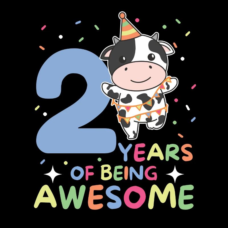 Cow for 2nd birthday children two years old