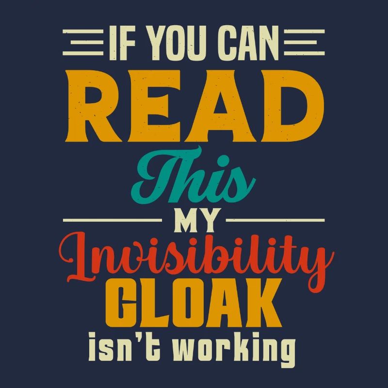 My invisible coat doesn't work