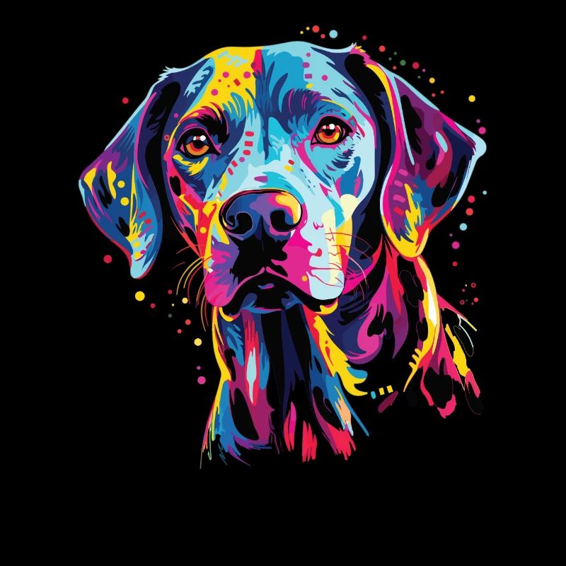Aquarelle colorée Dalmatien