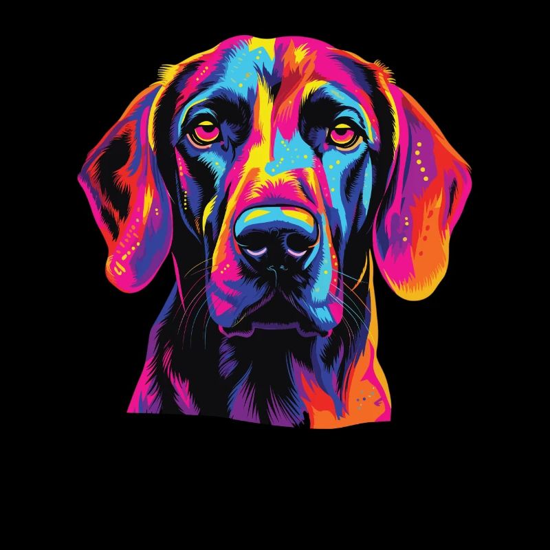 Watercolor Colorful Plot Hound