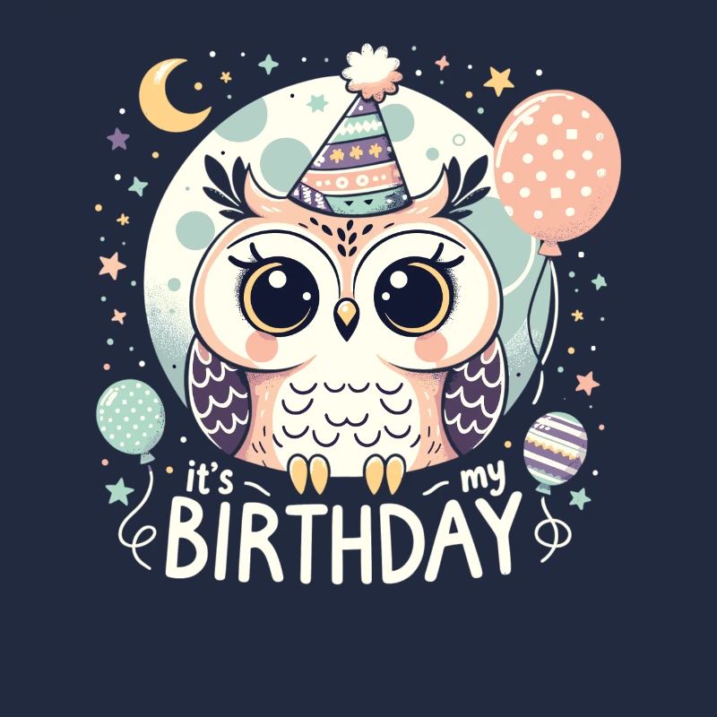 Its My Birthday Süßes Geburtstags Eule