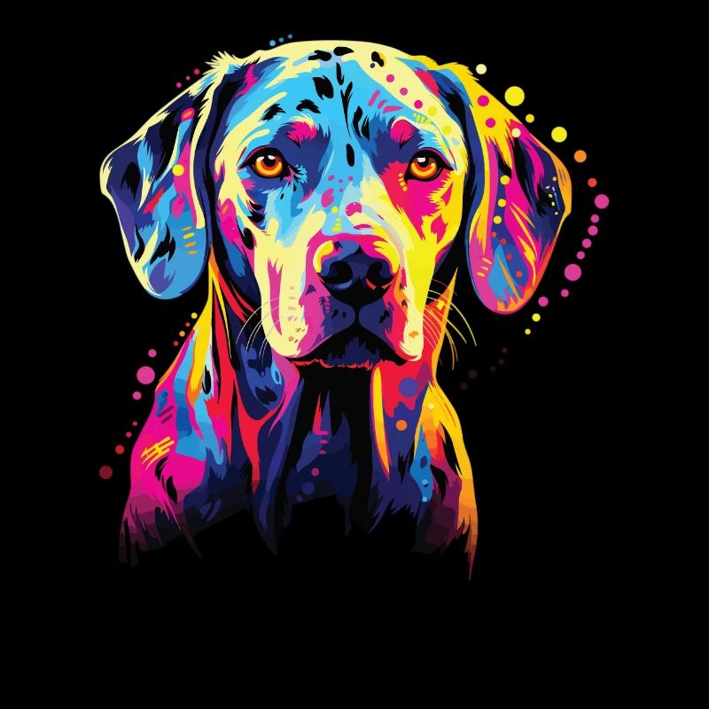 Aquarelle colorée Dalmatien
