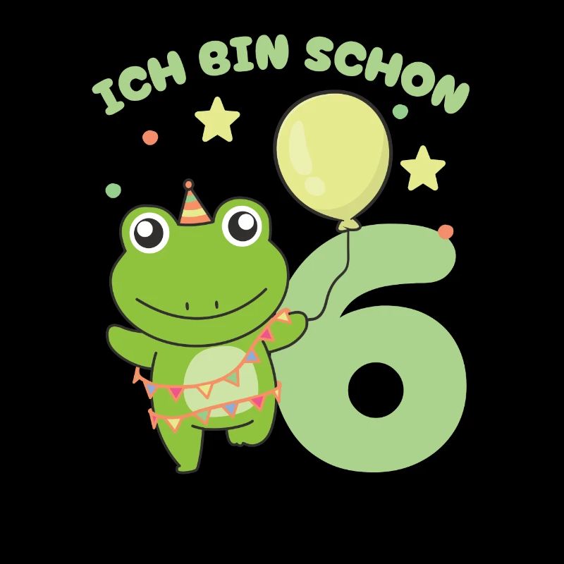 I'm Already 6 Frogs Birthday Kids