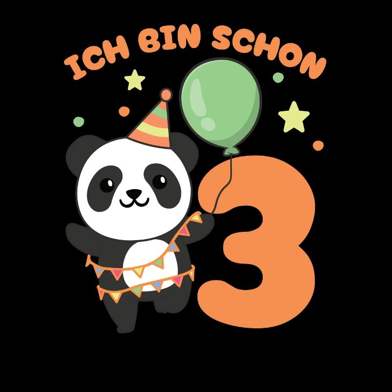 J’ai déjà 3 enfants d’anniversaire de panda