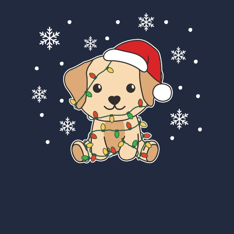 Labrador Noël Hiver Chiens mignons