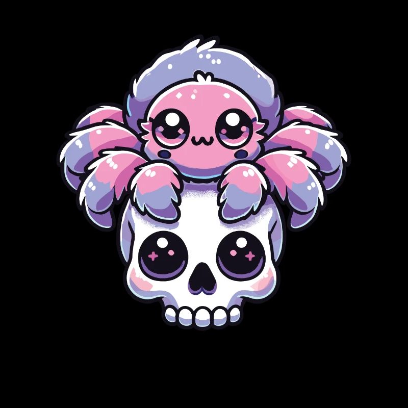 Kawaii Gothic Tarantel Pastellfarben Gothic Goth