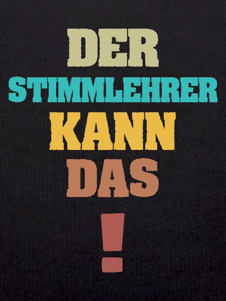 Lustig Stimmlehrer