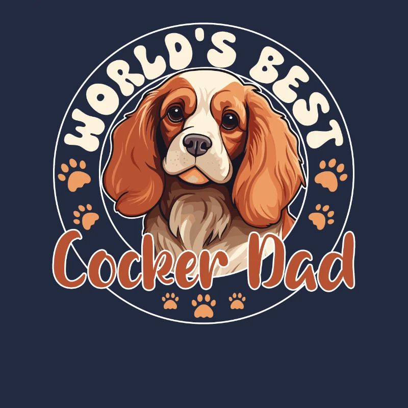 Cocker Spaniel Groovy Cocker Dad