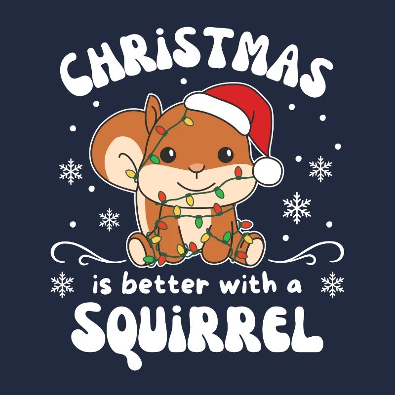 Weihnachten ist besser mit einem Eichhörnchen