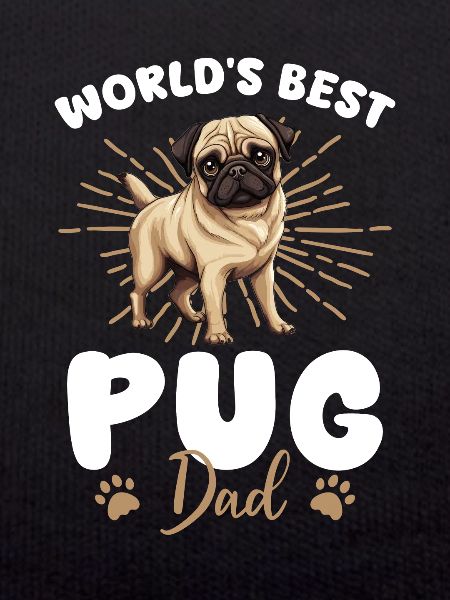 Pug Groovy Pug Dad