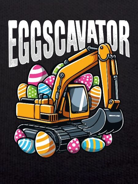 Eggscavator Lustiger Osterbagger Bagger