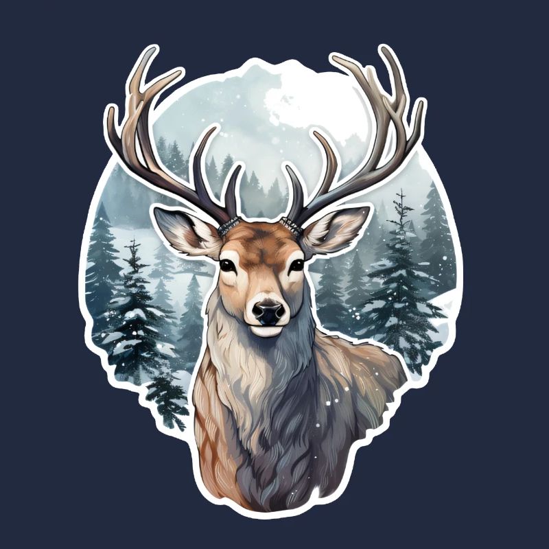Cerf d’hiver