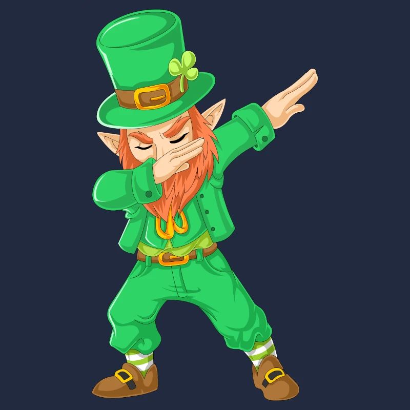 St. Patricks Day Tupfender Kobold