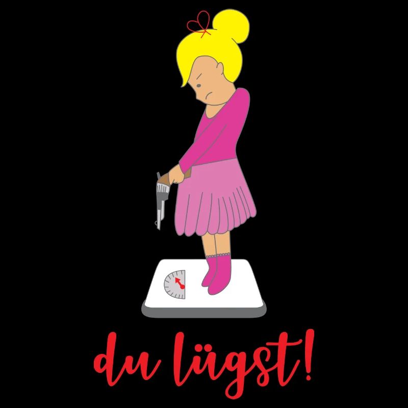 Du lügst Waage lustiges Motiv Mädchen Geschenkidee