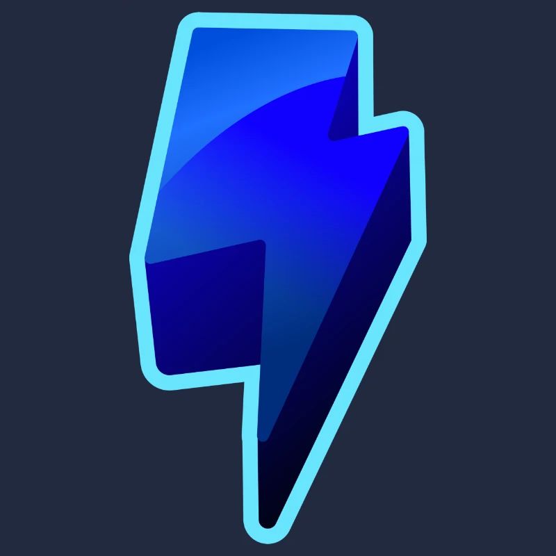 NeonBlitz Lightning Graphique Bleu