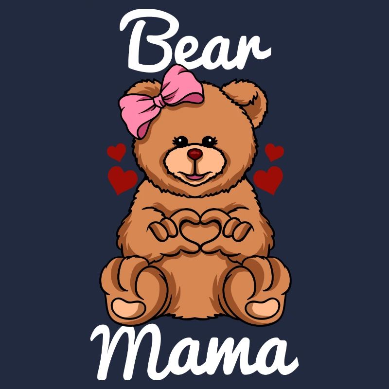 Bear Mama Finger Heart Bear Loop