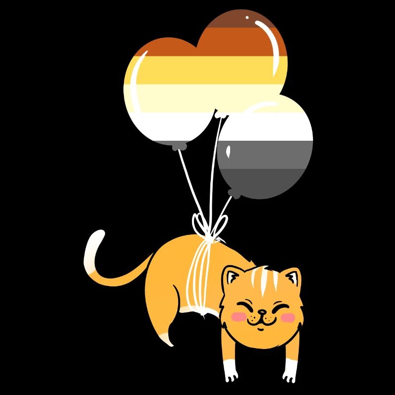Cat Balloon Gay Bear Pride