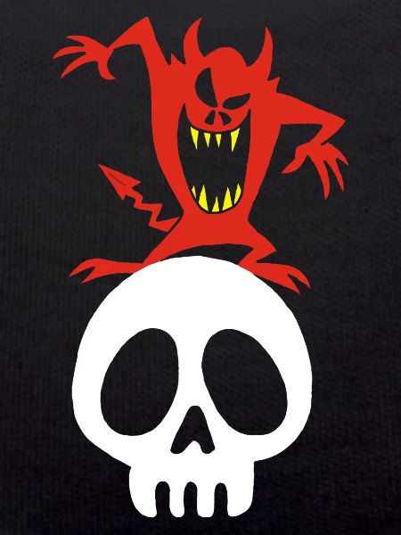 Skull and demon