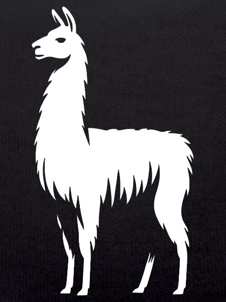 Silhouette de lama