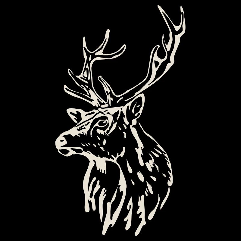 Tête de cerf [Blanc]