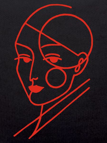 Red Geometric Human