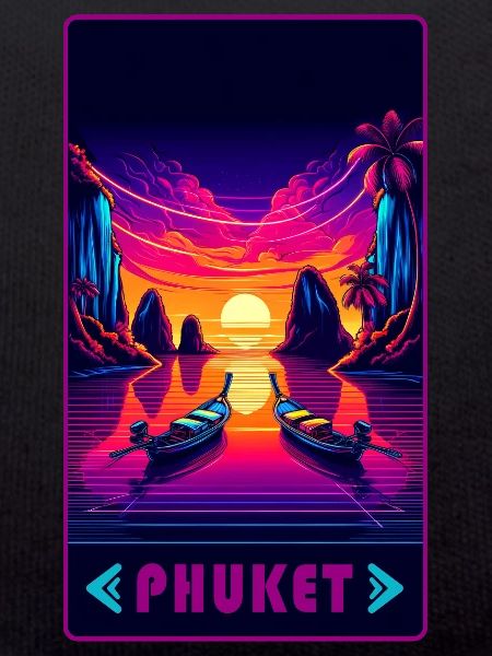 Phuket Thailand sunset design