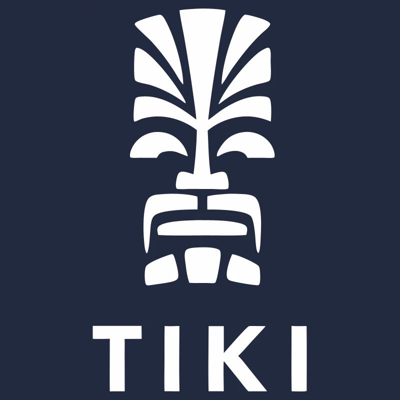 Tiki Design Polynesischer Kopf Lebendig