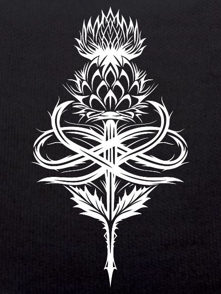 Thistle Tribal with Infinity Symbol
