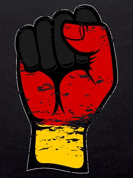 Germany flag fist used