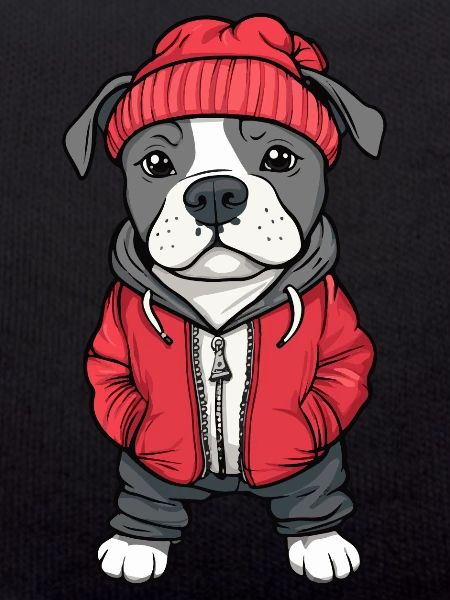 Pit Terrier Dog Cartoon