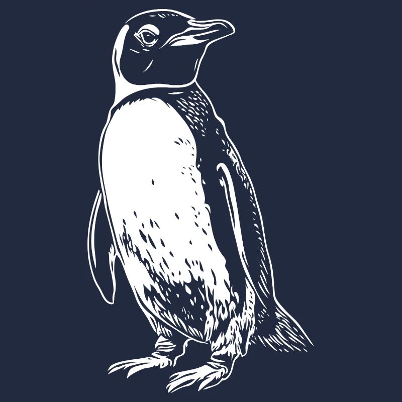 Dessin du pingouin blanc