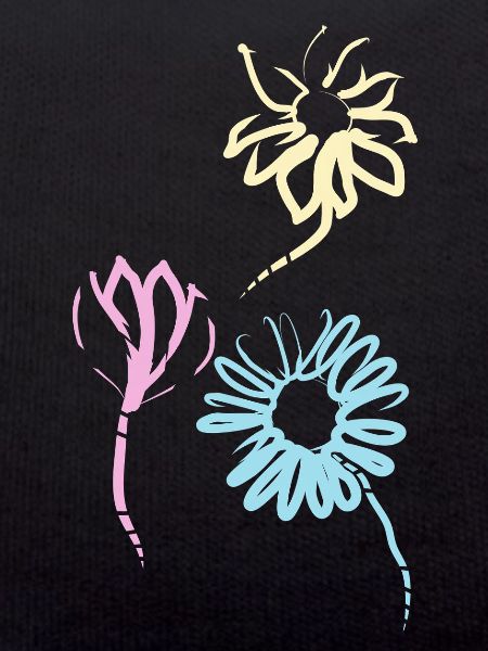 Bunte Blumen der Freundschaft