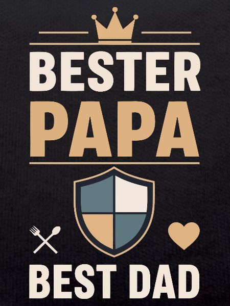 Bester Papa Schild Design