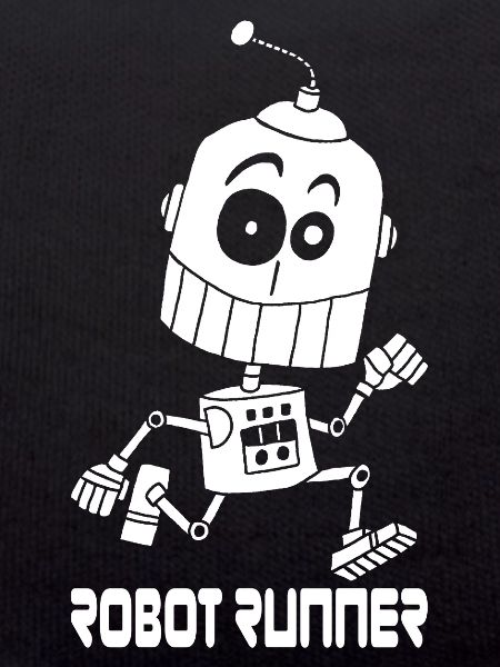 White Running Robot